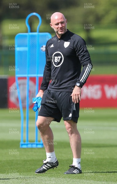 040621 - Wales Football Squad Training Session -  Wales interim manager Robert Page during training session ahead of their friendly match against Albania 