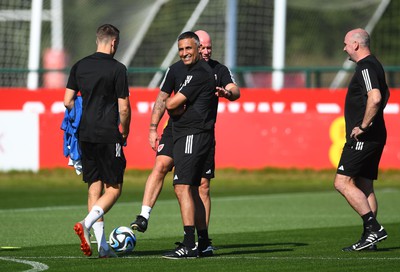 040923 - Wales Football Training - Jack Lester during training