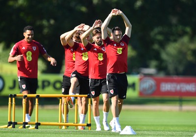 040923 - Wales Football Training - Connor Roberts during training
