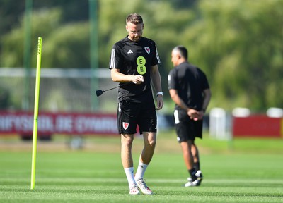 040923 - Wales Football Training - Chris Gunter during training