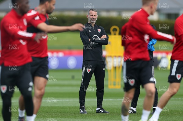 050920 - Wales Football Training - Wales Manager Ryan Giggs during training ahead of their UEFA Nations League game against Bulgaria