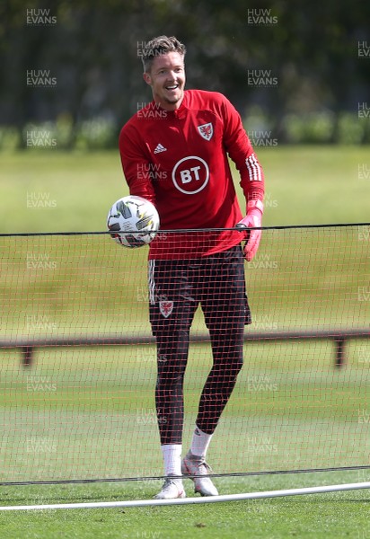 050920 - Wales Football Training - Wayne Hennessey during training ahead of their UEFA Nations League game against Bulgaria