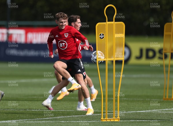 050920 - Wales Football Training - David Brooks during training ahead of their UEFA Nations League game against Bulgaria