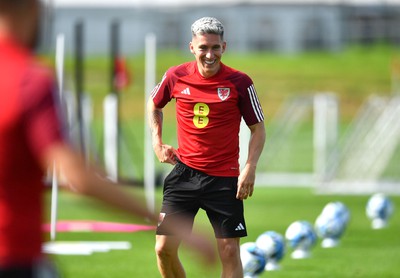 060923 - Wales Football Training - Harry Wilson during training