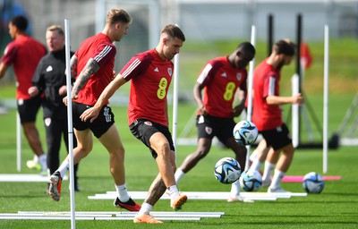 060923 - Wales Football Training - Aaron Ramsey during training