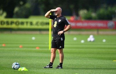 060923 - Wales Football Training - Robert Page during training
