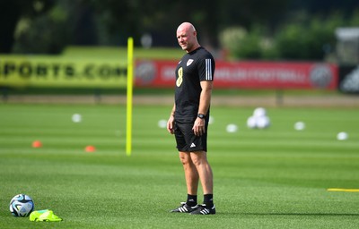 060923 - Wales Football Training - Robert Page during training