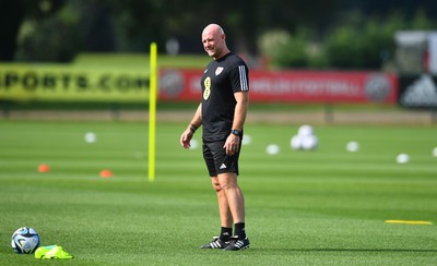 060923 - Wales Football Training - Robert Page during training