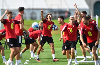 060923 - Wales Football Training - Ethan Ampadu during training