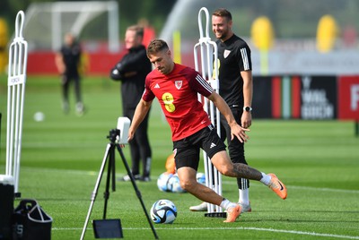 060923 - Wales Football Training - Aaron Ramsey during training