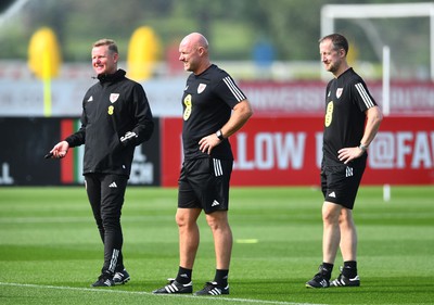 060923 - Wales Football Training - Robert Page during training
