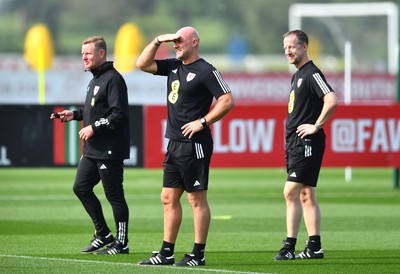 060923 - Wales Football Training - Robert Page during training