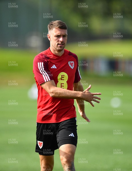 060923 - Wales Football Training - Aaron Ramsey during training