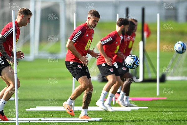 060923 - Wales Football Training - Aaron Ramsey during training