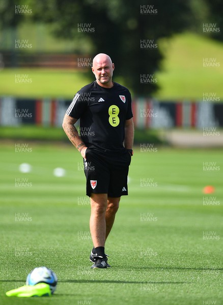 060923 - Wales Football Training - Robert Page during training