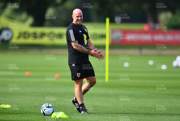 060923 - Wales Football Training - Robert Page during training