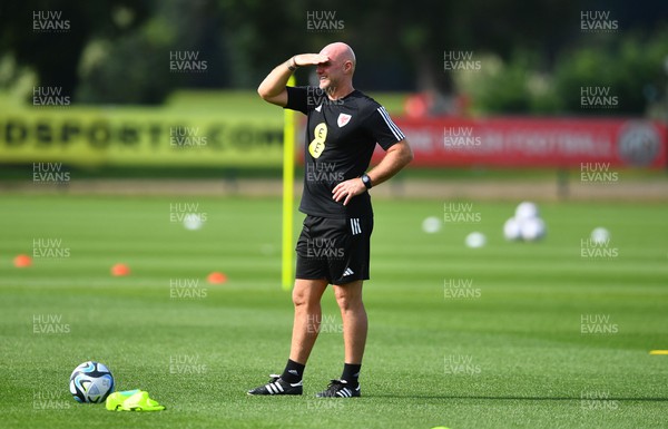 060923 - Wales Football Training - Robert Page during training