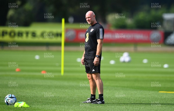 060923 - Wales Football Training - Robert Page during training