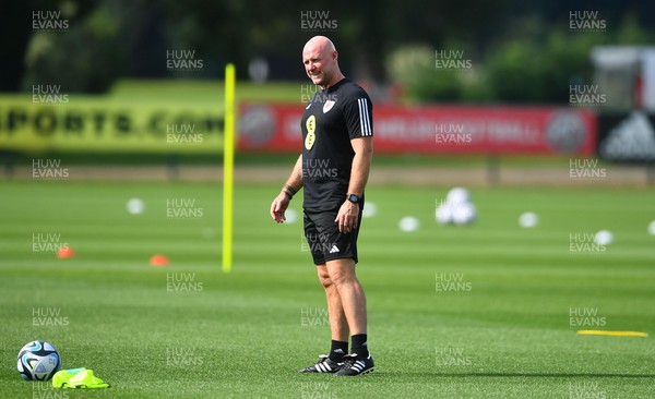 060923 - Wales Football Training - Robert Page during training