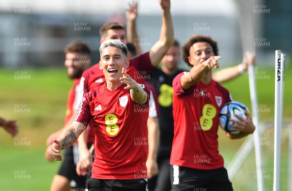 060923 - Wales Football Training - Harry Wilson during training