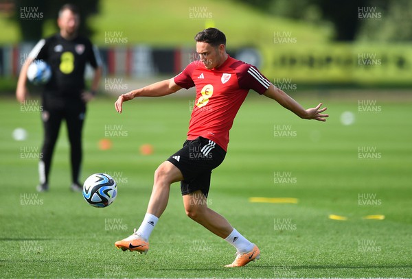 060923 - Wales Football Training - Connor Roberts during training