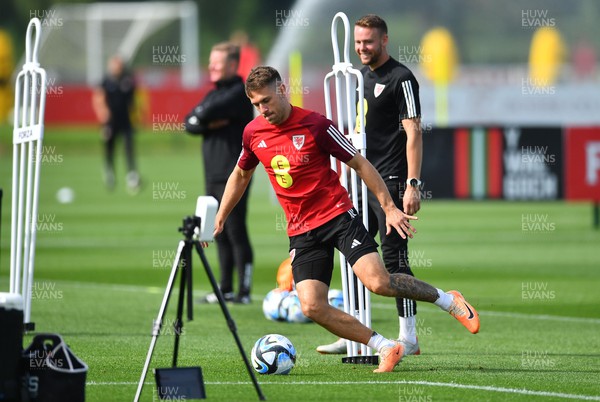 060923 - Wales Football Training - Aaron Ramsey during training