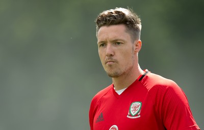 070617 - Wales Football Training Session - Wales' Wayne Hennessey during the training session ahead of the FIFA World Cup Qualifying match against Serbia