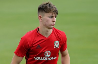 070617 - Wales Football Training Session - Wales' Ben Woodburn during the training session ahead of the FIFA World Cup Qualifying match against Serbia