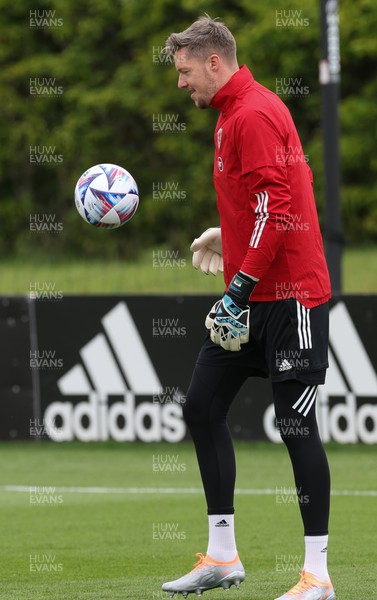 070622 -  Wales Football Training - Wales goalkeeper Wayne Hennessey during training ahead of their League of Nations match against Netherlands
