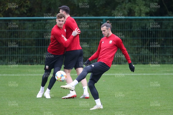 071019 - Wales Football Training Session - Gareth Bale during Wales training session ahead of the Euro qualifying match against Slovakia