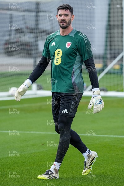 080925 - Wales Football Training - Tom King ahead of the international friendly against Canada