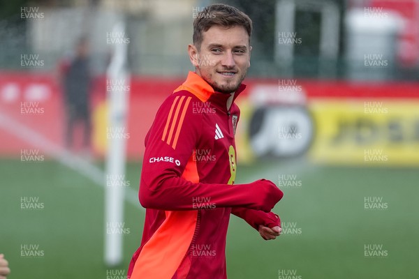 080925 - Wales Football Training - David Brooks ahead of the international friendly against Canada