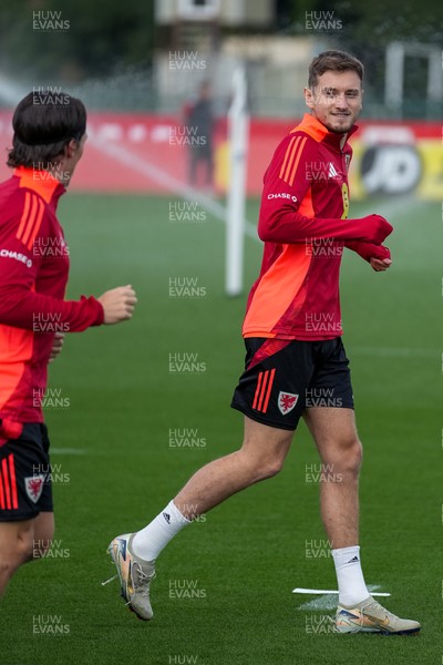 080925 - Wales Football Training - David Brooks ahead of the international friendly against Canada