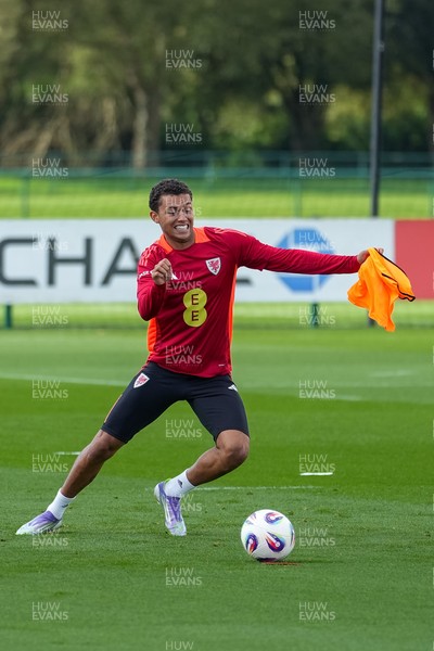 080925 - Wales Football Training - Brennan Johnson ahead of the international friendly against Canada