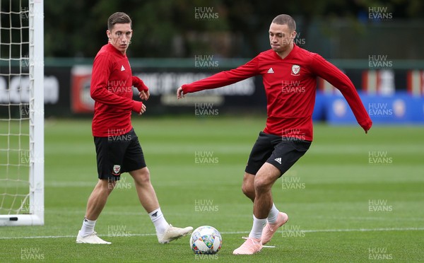 081018 - Wales Football Training - James Chester during training