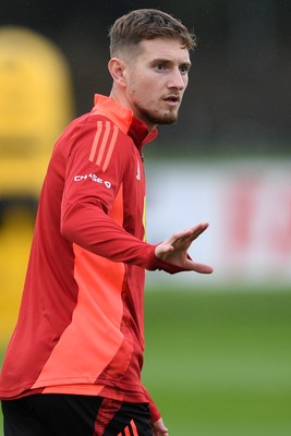 081025 - Wales Football Training - David Brooks of Wales during training ahead of tomorrows friendly match with England