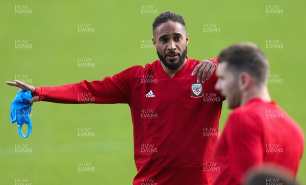 091019 - Wales Football Training session - Wales' Ashley Williams during training session ahead of their Euro Qualifying match against Slovakia
