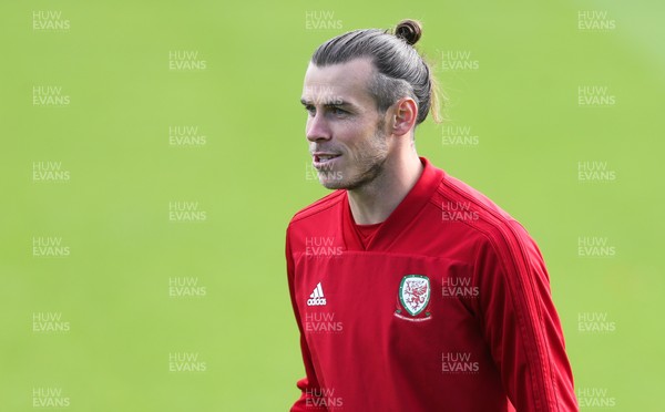 091019 - Wales Football Training session - Wales' Gareth Bale during training session ahead of their Euro Qualifying match against Slovakia