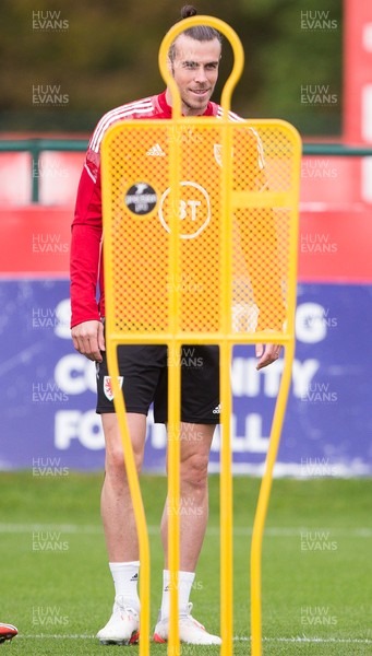 091121 - Wales Football Training - Wales' Gareth Bale during a training session ahead of their World Cup Qualifying matches against Belarus and Belgium