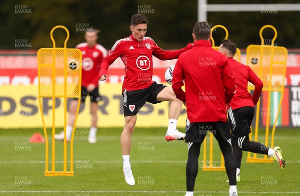 091121 - Wales Football Training - Wales' Harry Wilson during a training session ahead of their World Cup Qualifying matches against Belarus and Belgium