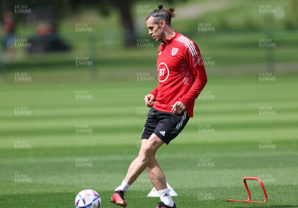 100622 - Wales Football Training - Gareth Bale of Wales during training session ahead of the UEFA Nations League match against Belgium
