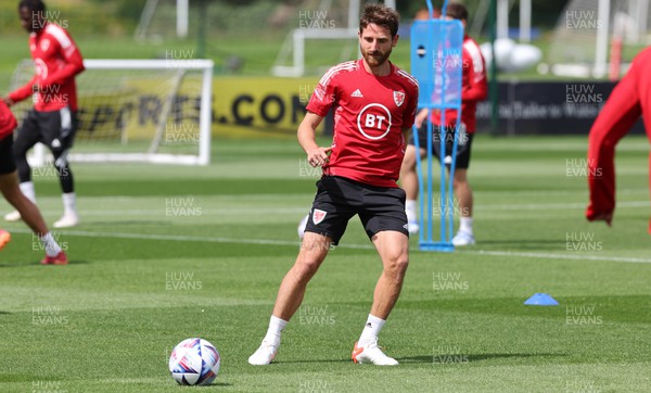 100622 - Wales Football Training - Joe Allen of Wales during training session ahead of the UEFA Nations League match against Belgium