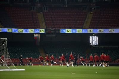 Wales Football Training 101018