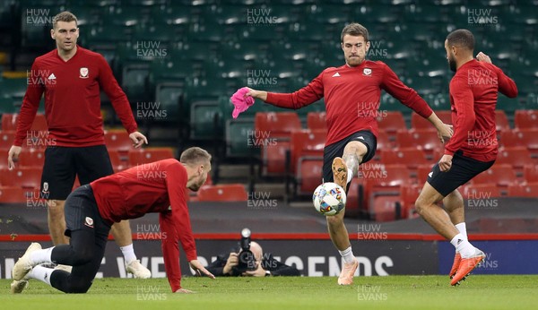 101018 - Wales Football Training - Aaron Ramsey during training