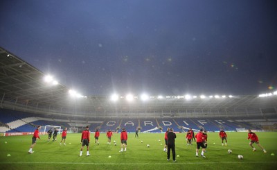 11.11.11 -  Wales Football training session, Cardiff City Stadium - Wales train at the Cardiff City Stadium ahead of tomorrows match against Norway 