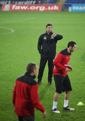 11.11.11 -  Wales Football training session, Cardiff City Stadium - Wales manager Gary Speed during training session at the Cardiff City Stadium ahead of tomorrows match against Norway 