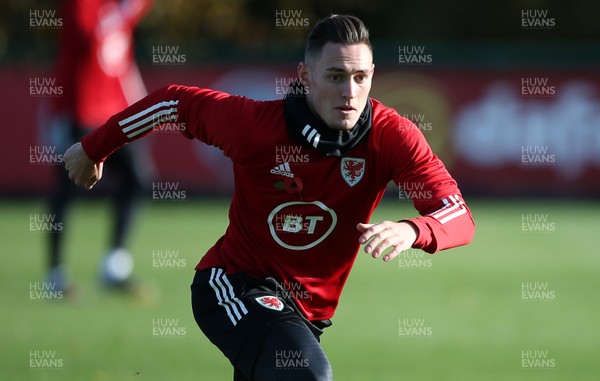 111119 - Wales Football Training - Connor Roberts during training