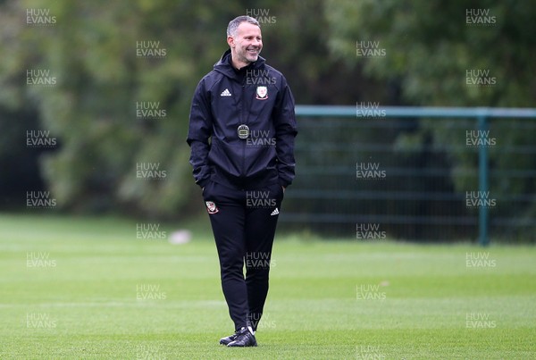 121019 - Wales Football Training - Wales Manager Ryan Giggs