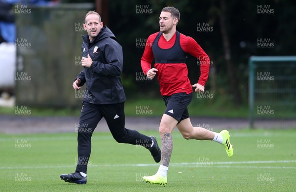 121019 - Wales Football Training - Aaron Ramsey trains separately to the squad