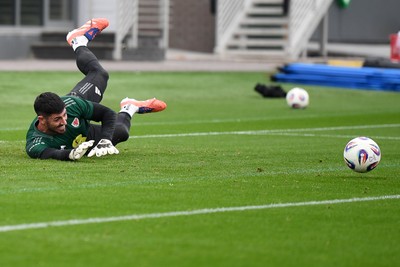 Wales Football Training 121025